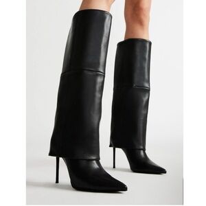 Steve Madden SMITH BLACK LEATHER
